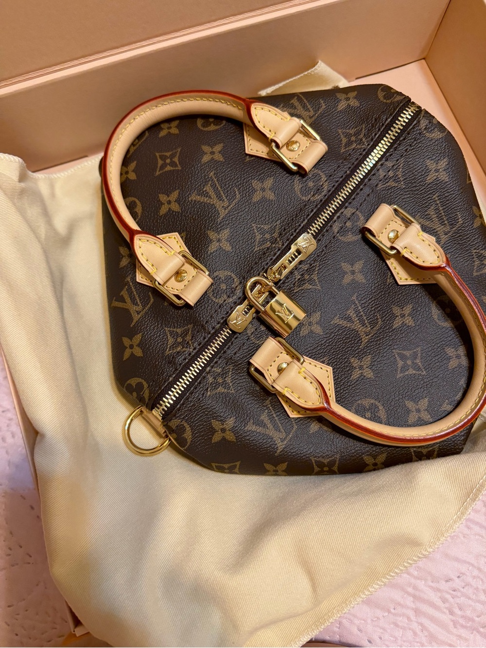 Louis Vuitton Brown Monogram speedy 25 bandouliere